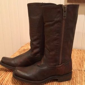 Frye Leather Calvary zipper boots